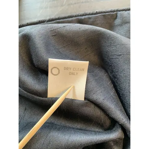 K D Spring Art to Wear Jacket Womens Large Embellished Mixed Media Pockets Vtg Black