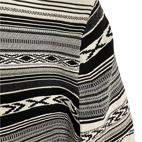 Fifteen Twenty Moto Jacket Black White Fall Navajo Print Boho Bohemian Small NWT