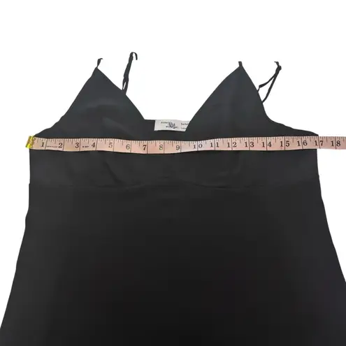 Proenza Schouler WHITE LABEL Black V-Neck Midi Slip Dress Tank LBD Classic Med M