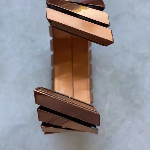 Vintage Oxidized Copper Cuff Bracelet SATC Barneys Emily in Paris Style Gold