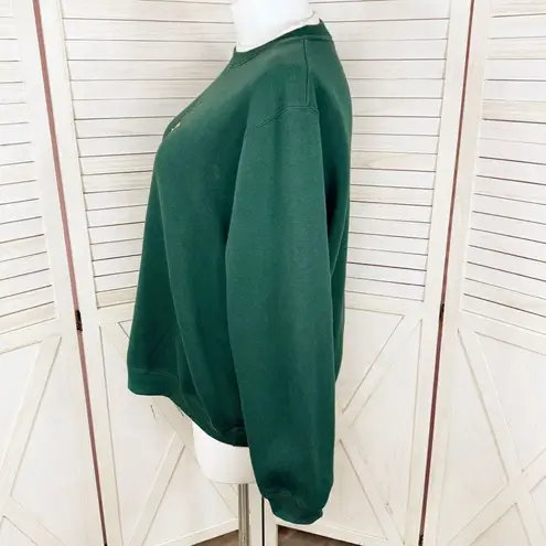 Classic Elements Vtg Embroidered Ugly Christmas Sweatshirt  Green‎ 16W 18W
