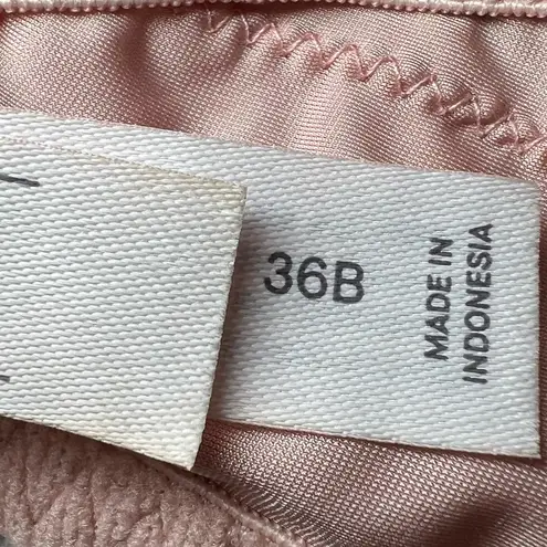 Auden Bra Womens 36B Peach/Pink The Daydream Padded Lace Adjustable Straps Pink Size undefined