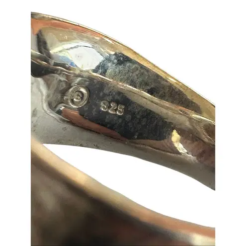 B. Paz Israel Sterling Lemon Quartz Statement Ring 925 Silver