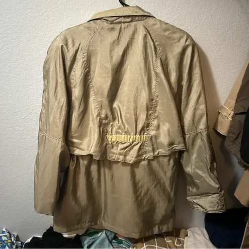 CurrentSeen 80's Vintage Anorak Gold Windbreaker Jacket LARGE