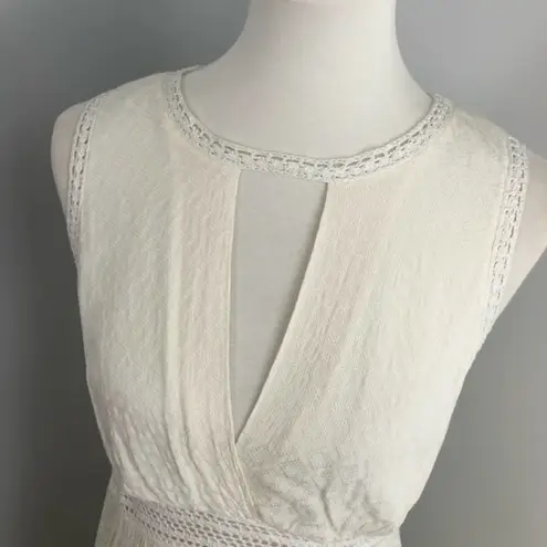Sandro Paris Ivory Boho Rush Mini Dress Size 8