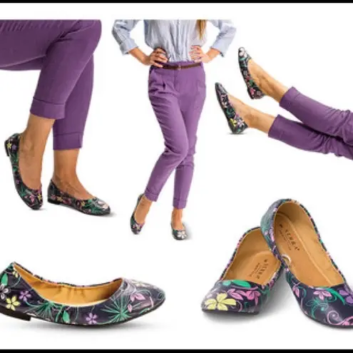 Serra NWT Memory Foam Floral Ballet Flats Size 8