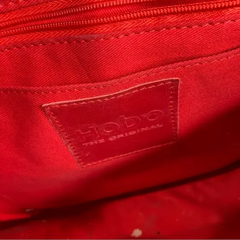 HOBO taupe brown leather handbag medium size