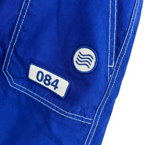 GAS Jeans Blue Nausyca Utility Belted Skirt Patches Size 27 / 4 New