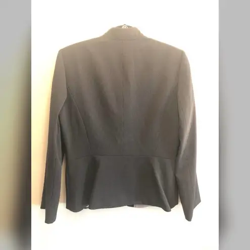 Tahari ASL Suit Jacket Blazer Black Size 10P petite peplum Workwear formal