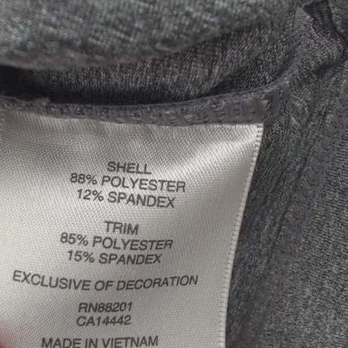 Mondetta Gray Asymmetrical Zip Up Jacket