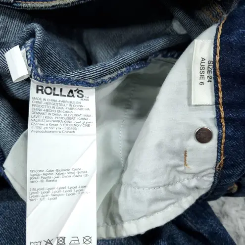 Rolla's Chicago Lyocell Twilight Maxi Long Denim Skirt Dark Wash Blue Size 24