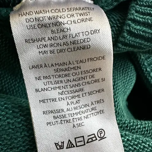 Pilcro Anthropologie Muscle Graphic Sweater Teal Green Celestial Rise Sun Moon