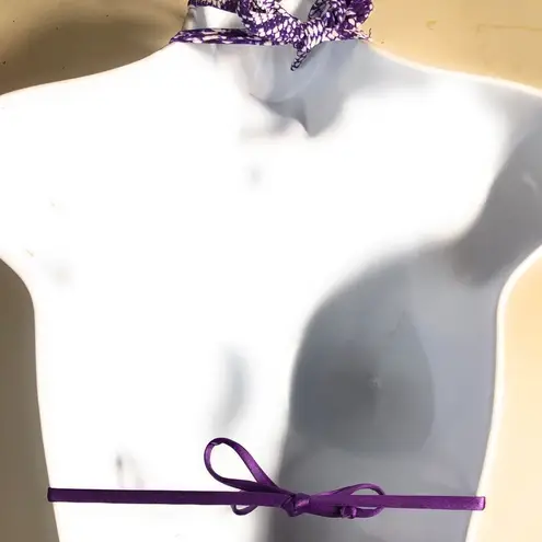 Beach Bunny  Purple Reptile Print Bikini Top