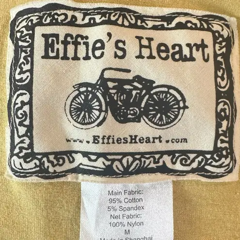 Effie's Heart Mesh Toile de Jouy Belted Retro 50s Dress Butter Yellow Medium