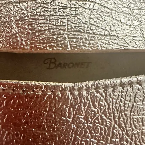 BARONET VINTAGE GOLD FOIL KISS LOCK WALLET CLUTCH