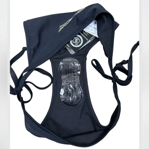 Anaheim Ducks NHL Black Side Tie Bikini Bottom XS NWT