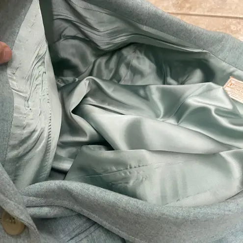 Pendleton Women's 2 Piece Plaid Wool Blazer Skirt Set Size 12 Blue Purple plaid