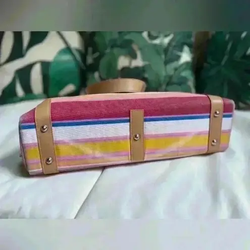 Women’s Multicolor‎ Striped Beach Bag Pink