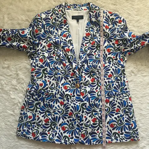Escada Jacket Brikenanton Blazer Fantasy Floral Print Statement Sz 44 Sz L Multiple Size L