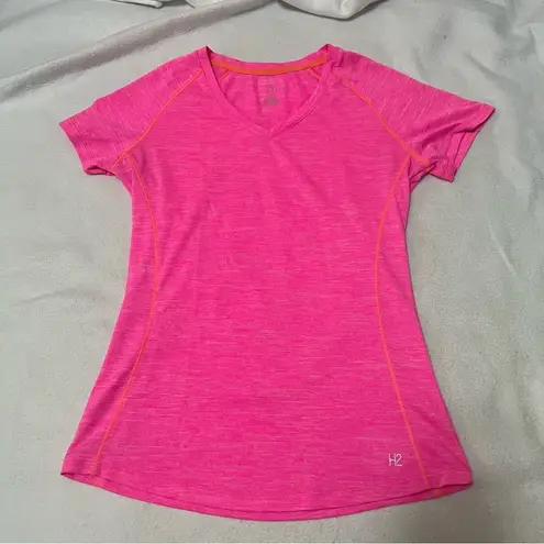 Hannah v neck fitness top Pink