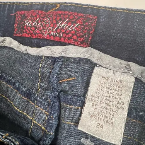 Baby Phat Y2K High Rise Cropped Flare Jeans 24