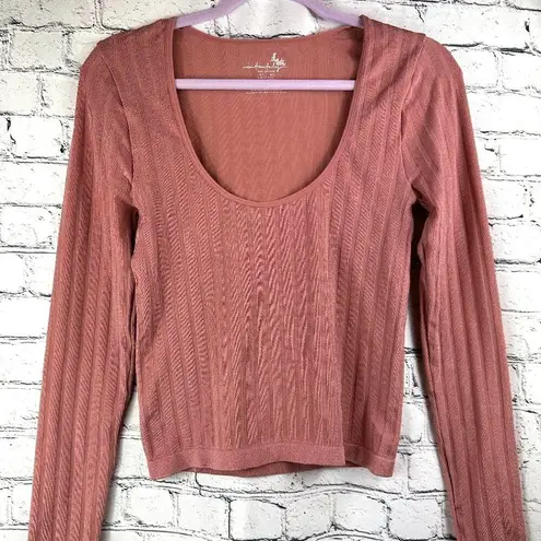 Free People  Lucky You Layering Top Blush Size M/L
