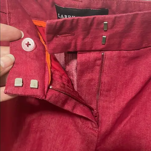 Larry Levine 🥰🥰🥰BOGOHO🥰🥰🥰 Vibrant Red Trousers-14
