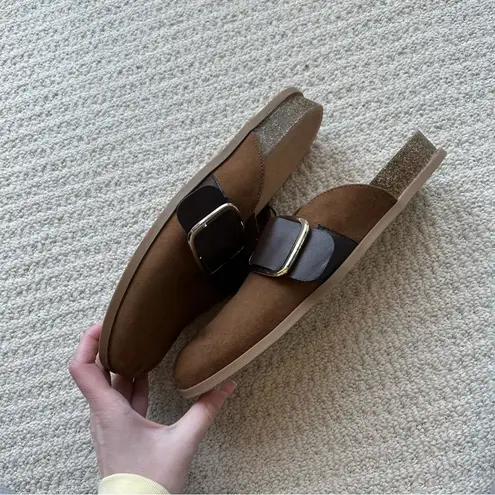 Old Navy  Faux Suede Chestnut Clog Shoes Size 8 thumbnail 8