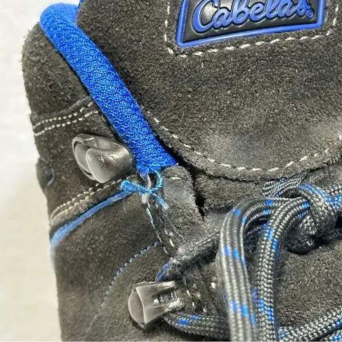 Cabela's Ladies Portia II Hiking Boots 9 9M Lace Up Gray Blue Trim Hikers Trail