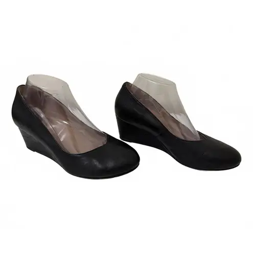 VIONIC Orthoheel Wedge Shoes Black Size 8