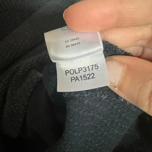 Lilla P Textured Waffle Oversized Easy Turtleneck Gray