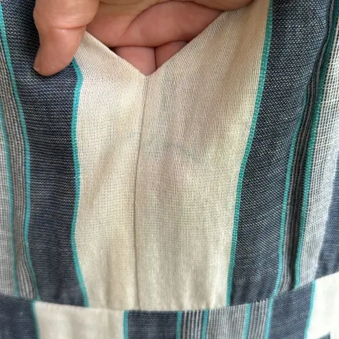 Crystal sky unique shorts romper high low v neck size 11 Blue