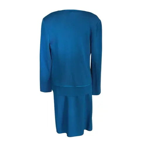 St. John Collection Size S 8 Three 3 Piece Knit Skirt Set Shell Cardigan Wool - Image 2