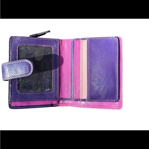 Visconti Rainbow Collection Purple & Pink Leather Tri