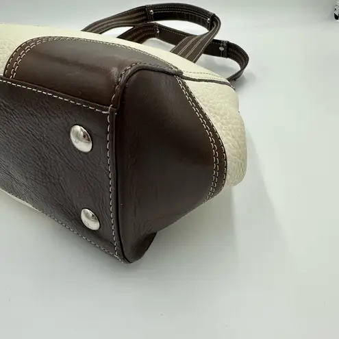 Vintage Coach Hamilton Shoulder Bag Off white and Brown