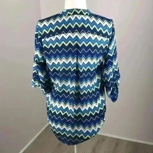 Wishful park  Multicolor V-Neck Blouse Size S