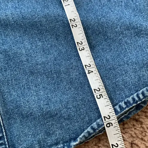 Rhinestone Cowgirl Studded Lattice Denim Chambray Western Shirt Blue