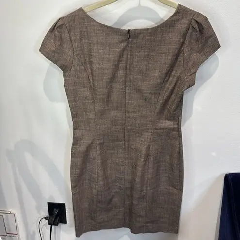 BCX Brown Career Dress Work Office Party Sheath Fitted Women's Size 13