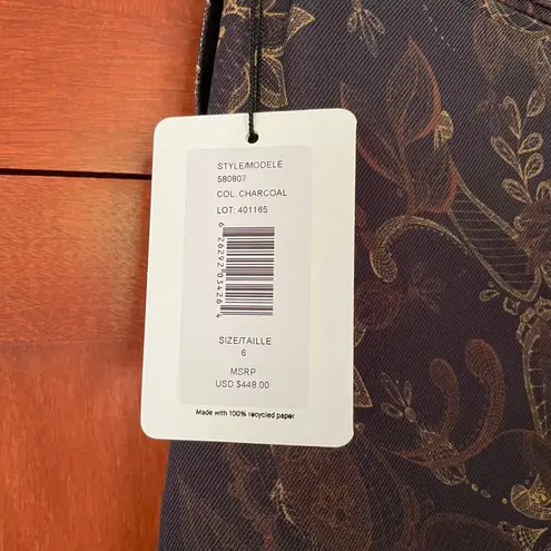 Amur Lewis Pants Wide Leg High Waisted Paisley Print Size 6 NEW