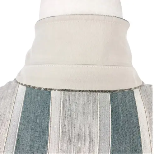 Lafayette 148 NY Vangie Vertical Striped Two Button Blazer Jacket Size 2 Job