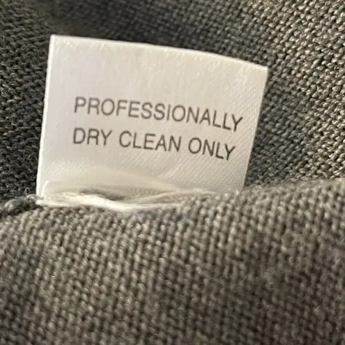 Kay Unger Gray Merino Wool Color Block Sweater Dress M READ