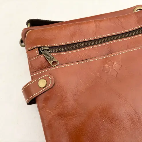 Patricia Nash Prizzi Brown Leather Crossbody Bag
