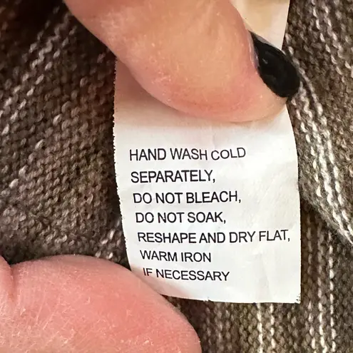 Jeanne pierre cotton sweater dress, tunic length, front pockets, mixed neutrals