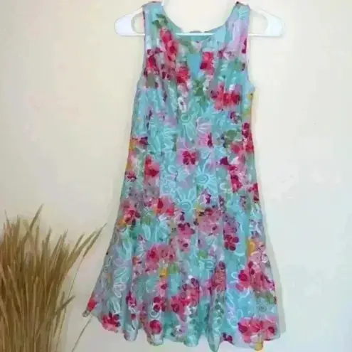 R & K  floral dress size 4P