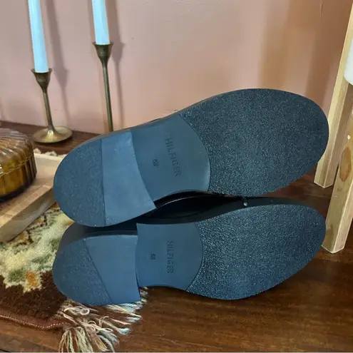 Tommy Hilfiger  Women's Tesse Logo Lace up Combat Booties Black Boots‎ NEW Size 6