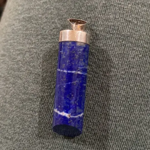 Blue Lapis Pendant set in Sterling Silver Blue