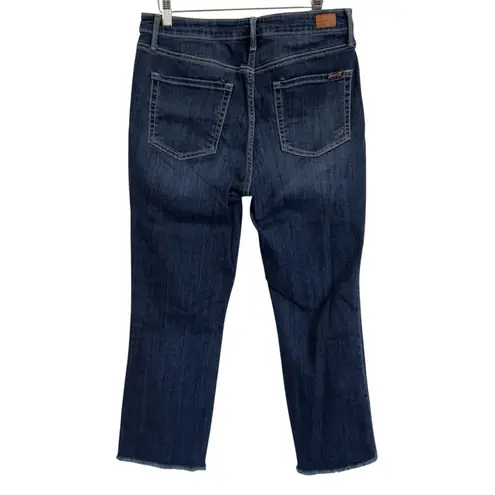 Seven7 Women's High Rise Straight Stretch Hayden Blue Dark Wash Denim Women’s 10