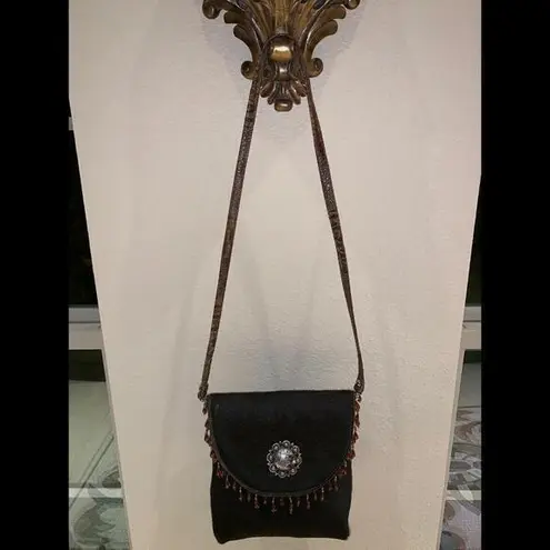 Custom Made Hide Leather & Genuine Alligator Bag By Lanzano Leather Dark Brown