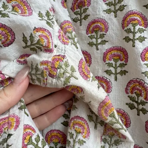 Auntie Oti 100% Cotton Khadi Lot of 3 Button Down Made In India Size 2 Large Green