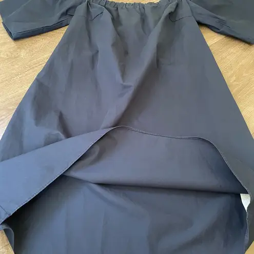 ZARA Trafaluc  Short Sleeve Mini Shift Dress Navy Blue ~ EUC Women’s Size L